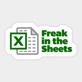 Freak in the Sheets Design Sticker